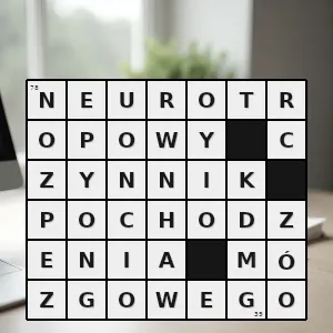 Hasło krzyżówkowe białko wydzielane przez neurony które wpływa na neurony czuciowe i motoneurony a także pobudza komórki do podziału - neurotropowy czynnik pochodzenia mózgowego – rozwiązanie, synonimy, podpowiedzi i definicje krzyżówkowe